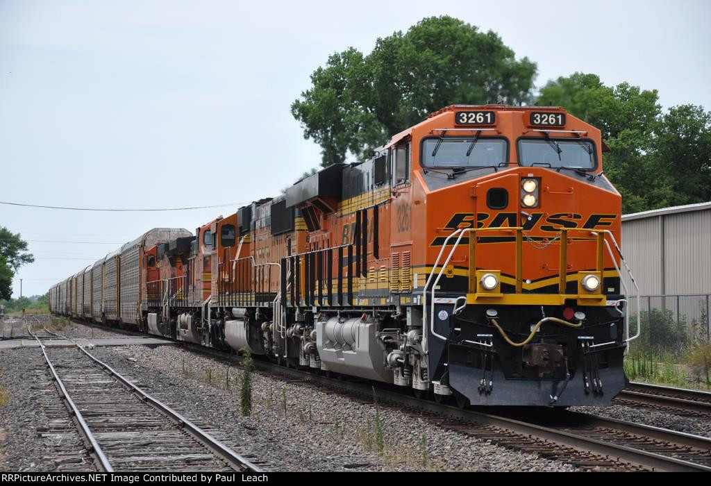 Eastbound vehicle train approaches crew change